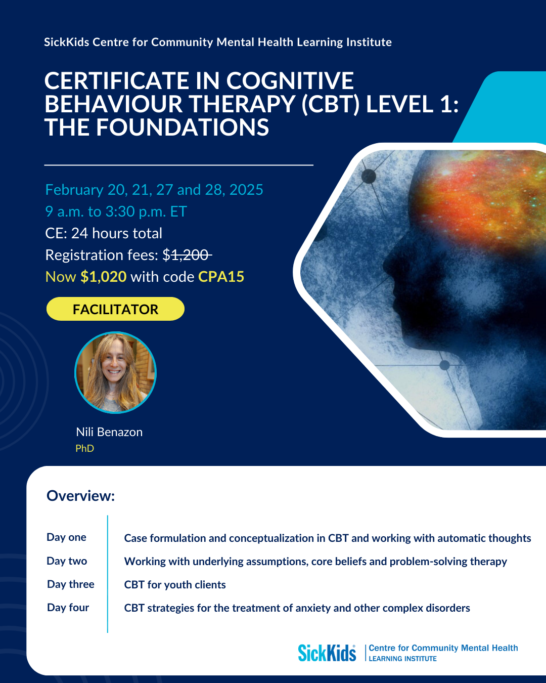 Certificate in cognitive behaviour therapy (CBT) level 1: The foundations